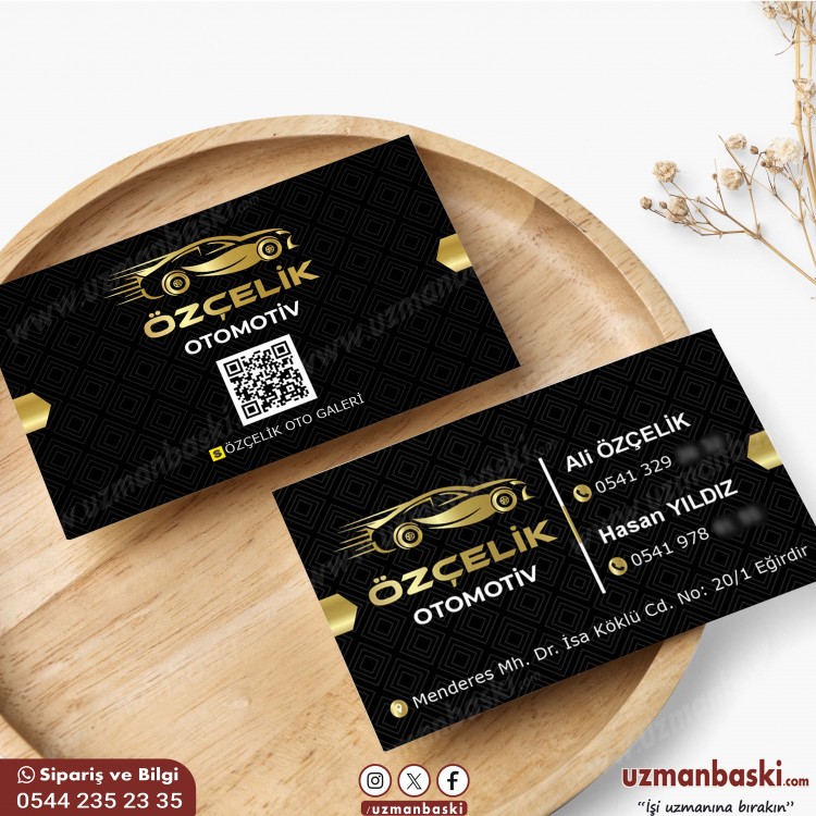 premium oto galeri kartvizit tasarımı örneği