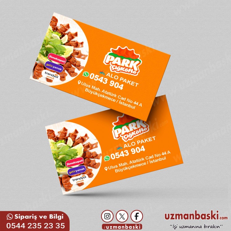 Çiğköfte Kartvizit Tasarım Örneği Çiğköfte Kartvizit Tasarım Örneği