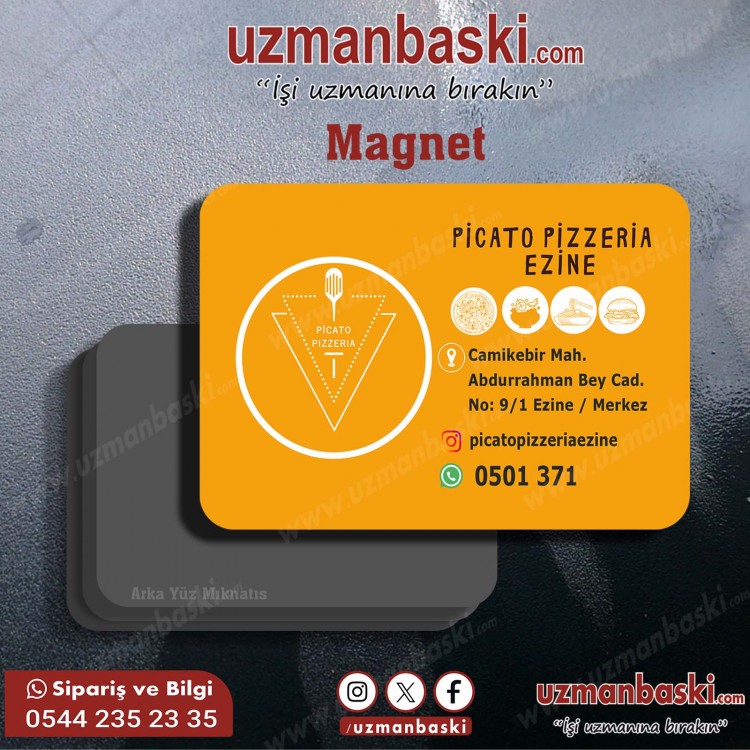 Pizza Magnet Tasarımı Pizza Magnet Tasarımı