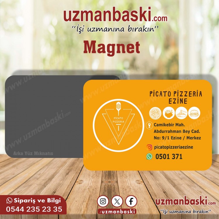 Pizza Magnet Tasarımı Pizza Magnet Tasarımı