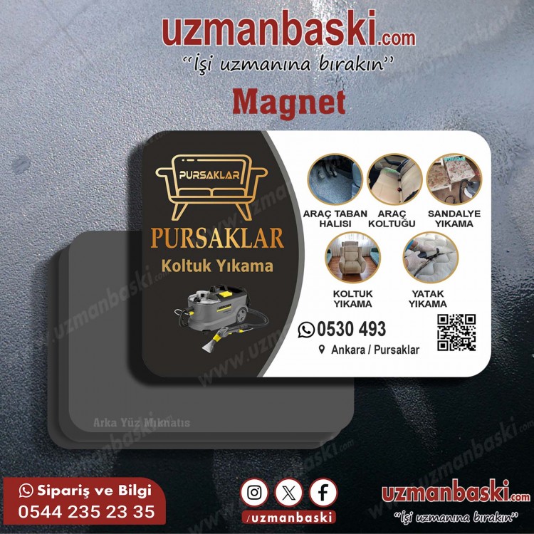 Koltuk Yıkama Magnet Tasarımı Koltuk Yıkama Magnet Tasarımı