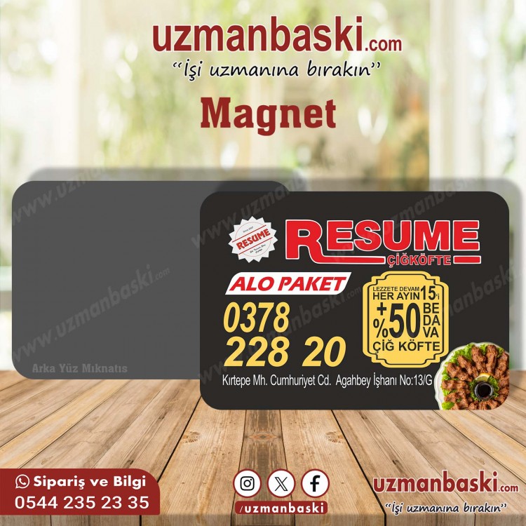 Çiğköfte Magnet Tasarımı Çiğköfte Magnet Tasarımı