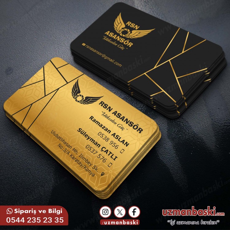 Asansör Kartvizit Tasarımı Örneği