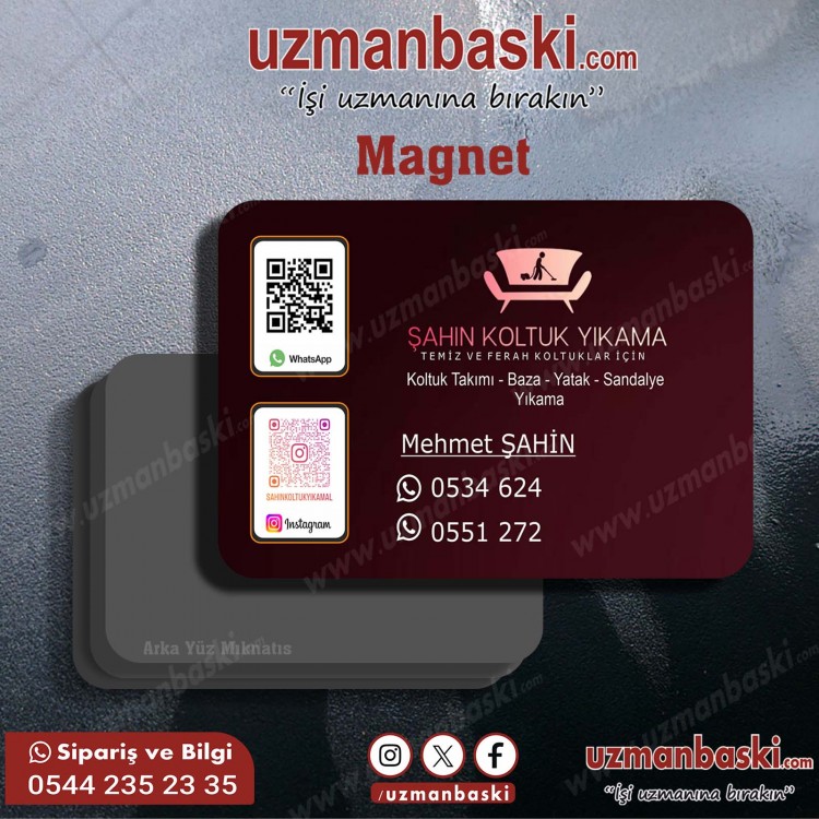 Koltuk Yatak Yıkama Magnet Örneği Koltuk Yatak Yıkama Magnet Örneği