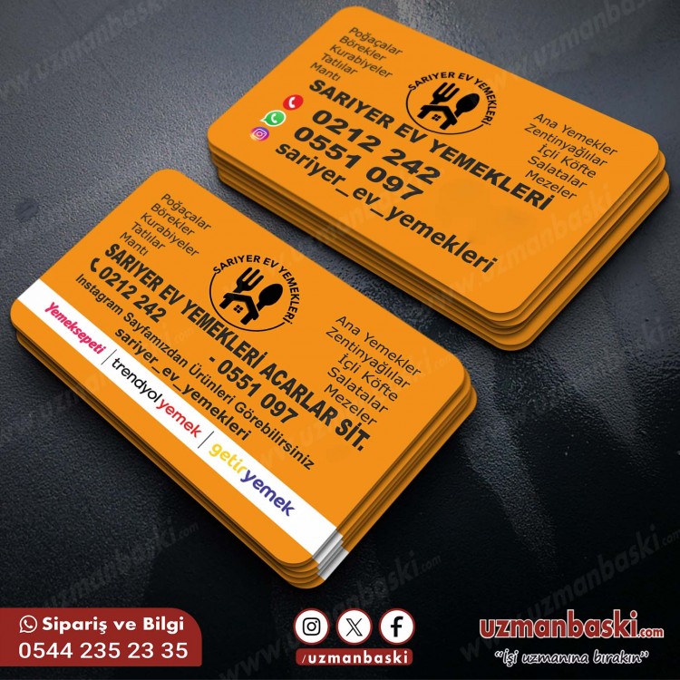 Ev Yemekleri Restaurant Kartvizit Tasarımı Ev Yemekleri Restaurant Kartvizit Tasarımı