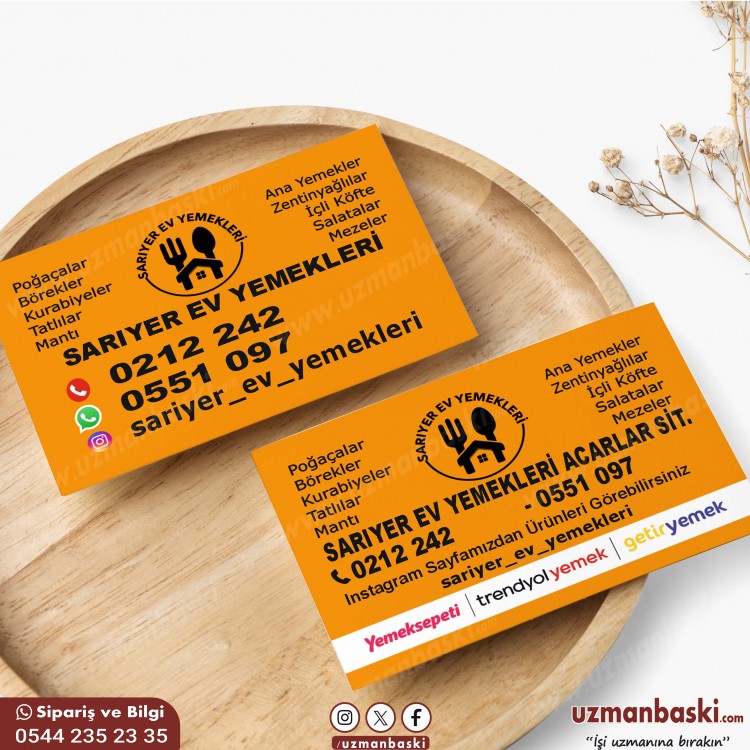 Ev Yemekleri Restaurant Kartvizit Tasarımı Ev Yemekleri Restaurant Kartvizit Tasarımı