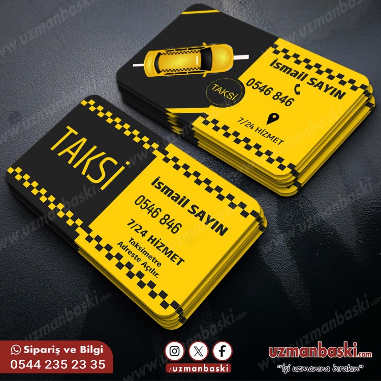 Ticari Taksi Kartvizit Örneği Ticari Taksi Kartvizit Örneği