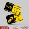 Taksi kartvizit tasarımı örneği