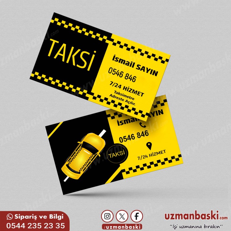 Ticari Taksi Kartvizit Örneği Ticari Taksi Kartvizit Örneği