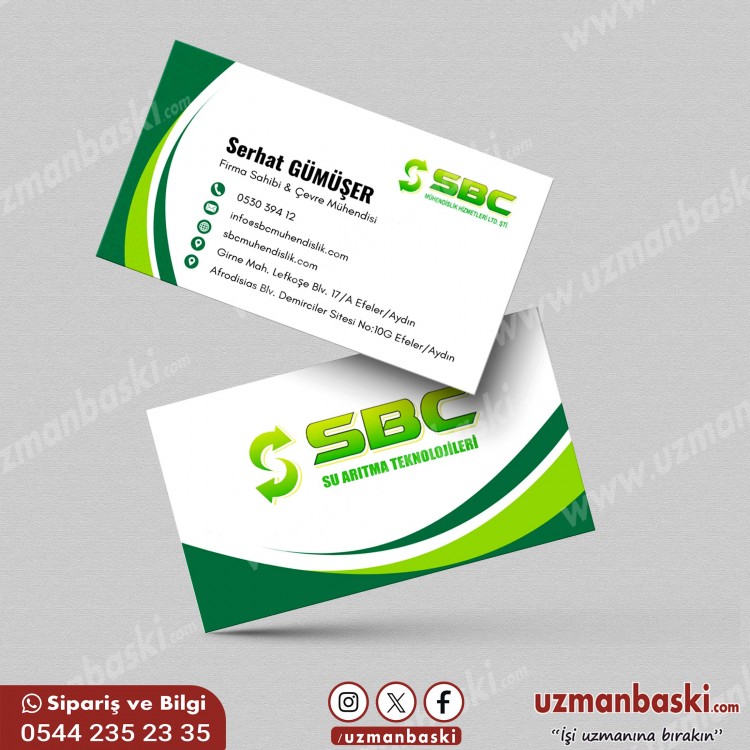 Su Arıtma Sistemleri Kartvizit Tasarımı Su arıtma kartvizit tasarımı, sade ve profesyonel görünüm.