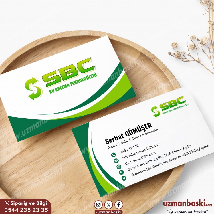 Su Arıtma Sistemleri Kartvizit Tasarımı Su arıtma kartvizit tasarımı, sade ve profesyonel görünüm.