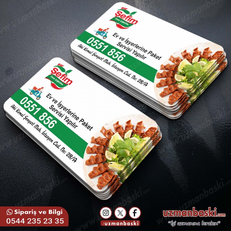Çiğköfte Kartvizit Tasarım Çiğköfte Kartvizit Tasarım