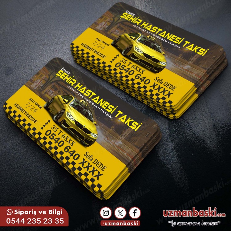 Şehir Hastanesi Taksi Durağı Kartvizit Tasarımı Şehir Hastanesi Taksi Durağı Kartvizit Tasarımı