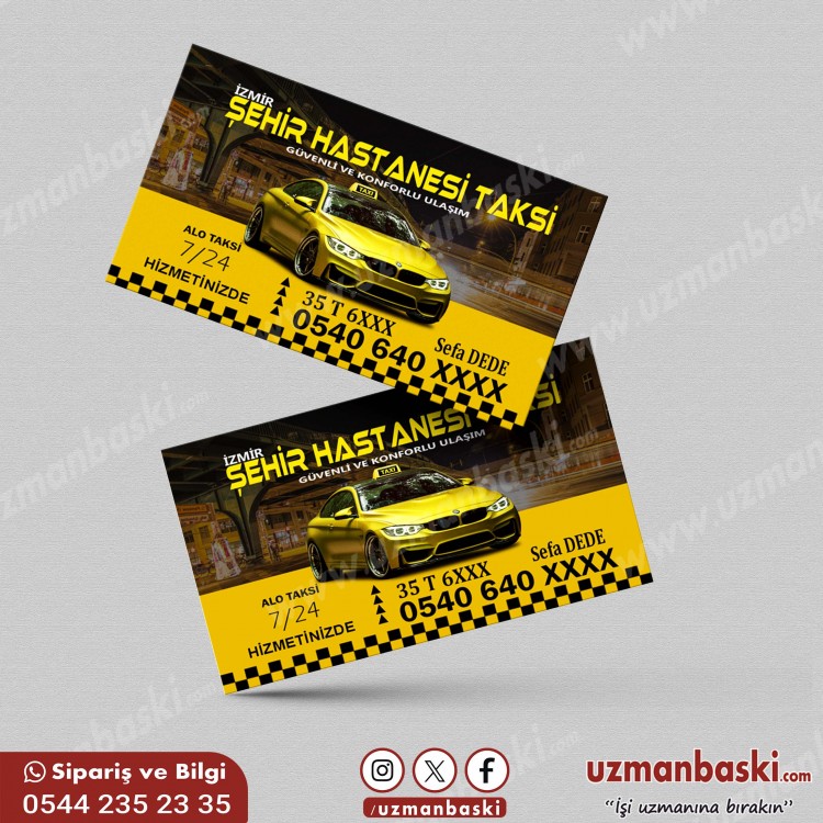 Şehir Hastanesi Taksi Durağı Kartvizit Tasarımı Şehir Hastanesi Taksi Durağı Kartvizit Tasarımı