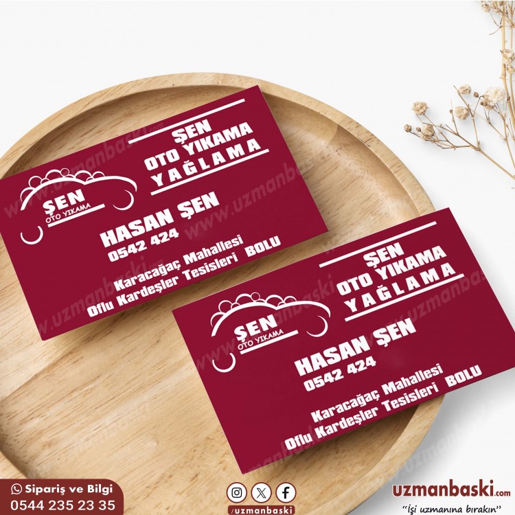 Oto Detaylı Temizlik Yıkama Kartvizit Örneği Oto Detaylı Temizlik Yıkama Kartvizit Örneği