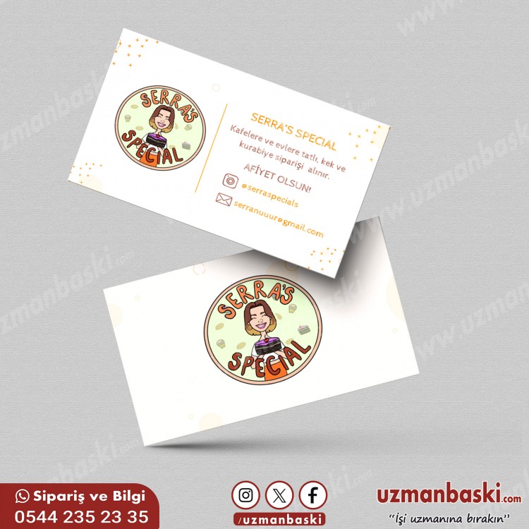 Butik Pastane Kartvizit Tasarımı Butik Pastane Kartvizit Tasarımı