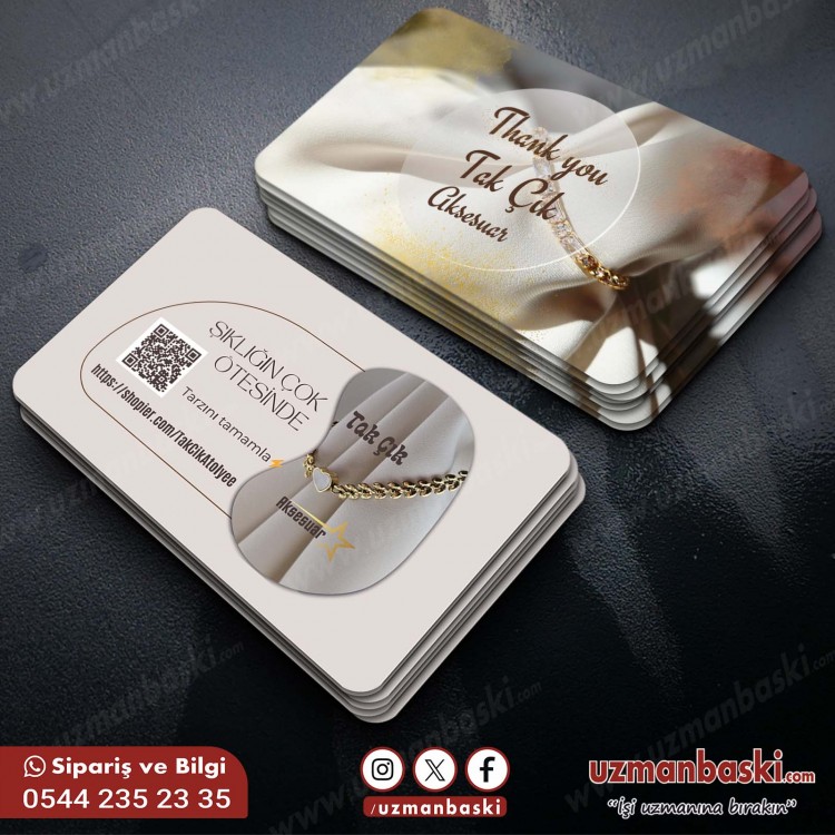 Takı ve Aksesuar Şık Kartvizit Tasarımı