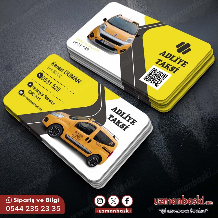 Ticari Taksi Kartviziti Örneği Ticari Taksi Kartviziti Örneği