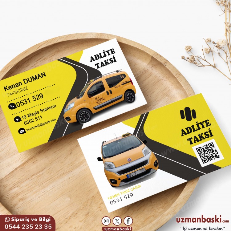 Ticari Taksi Kartviziti Örneği Ticari Taksi Kartviziti Örneği