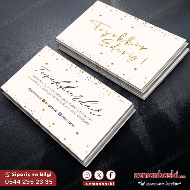 Teşekkür Kartı 4