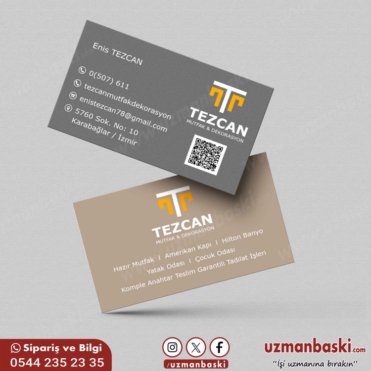 Mutfak ve Dekorasyon Kartvizit Tasarımı Mutfak ve Dekorasyon Kartvizit Tasarımı
