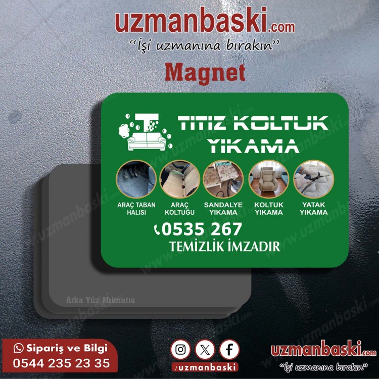 Koltuk Yıkama Magnet Örneği Koltuk Yıkama Magnet Örneği