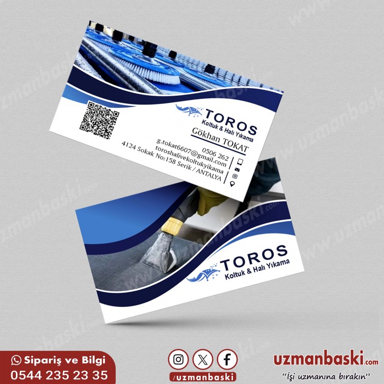 Halı ve Koltuk Yıkama Kartvizit 