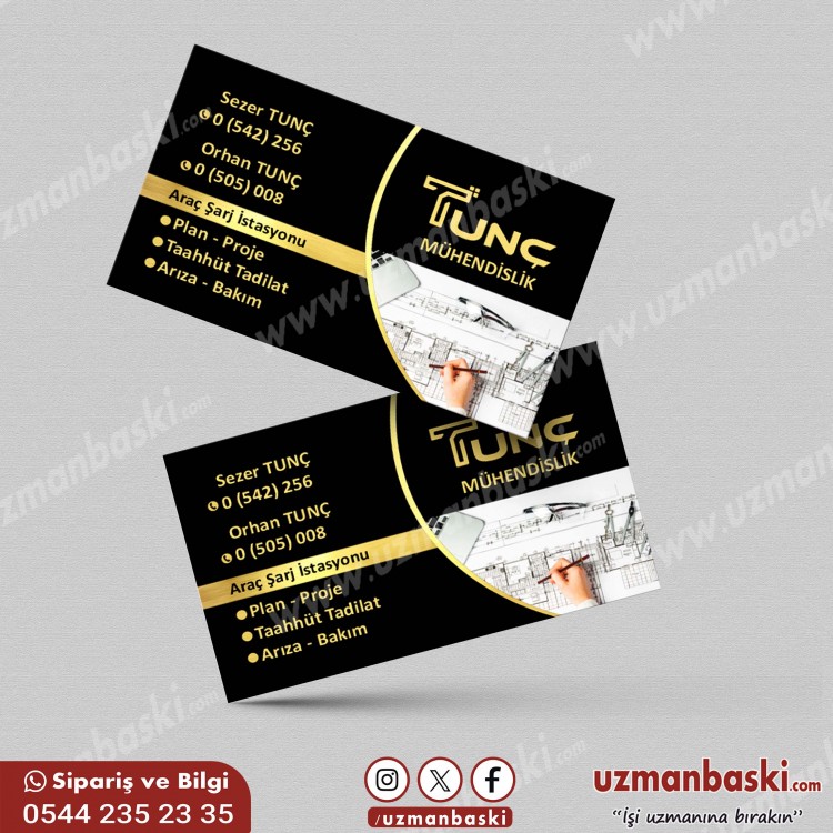 Mühendislik Hizmetleri Kartvizit Örneği