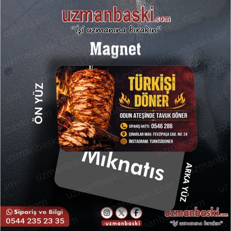 Dönerci Magnet Örneği Dönerci Magnet Örneği