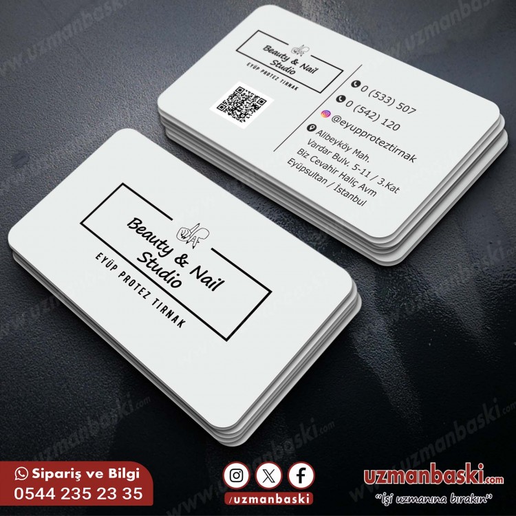 Nail Studio ve Güzellik Merkezi Kartvizit Tasarım Örneği Nail Studio ve Güzellik Merkezi Kartvizit Tasarım Örneği