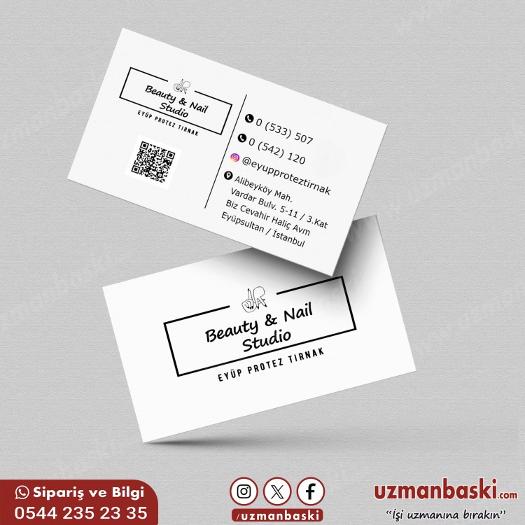 Nail Studio ve Güzellik Merkezi Kartvizit Tasarım Örneği Nail Studio ve Güzellik Merkezi Kartvizit Tasarım Örneği