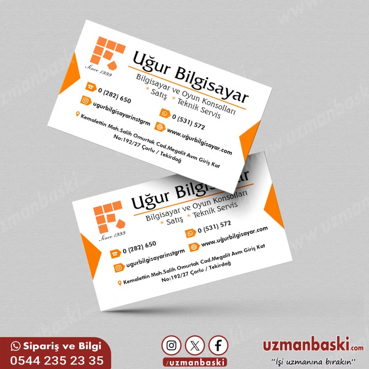 Teknik Servis ve Bilgisayar Satışına Özel Kartvizit Modelleri Bilgisayar Satış ve Teknik Servis Kartvizit Tasarımı