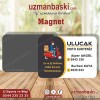 Moto kurye magnet tasarımı - özel baskılı reklam magneti