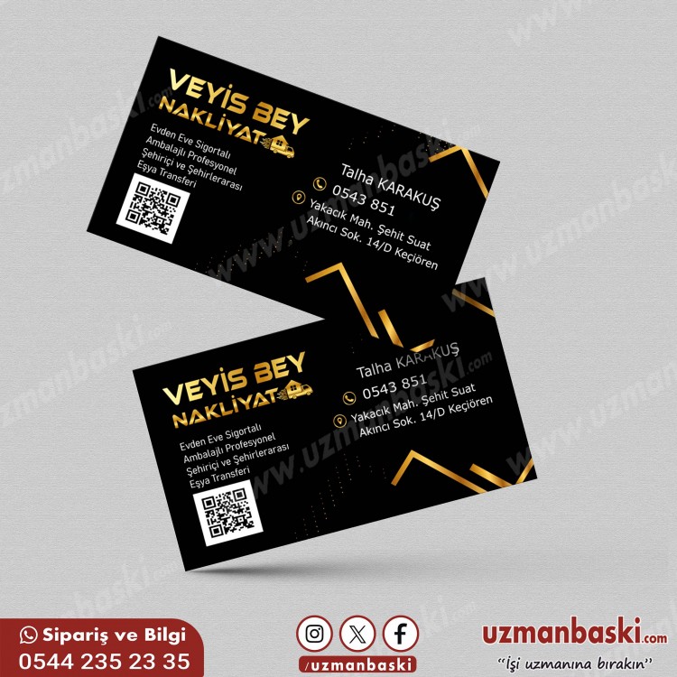 Nakliyat Kartvizit Örneği Nakliyat ve taşımacılık kartvizit tasarımı