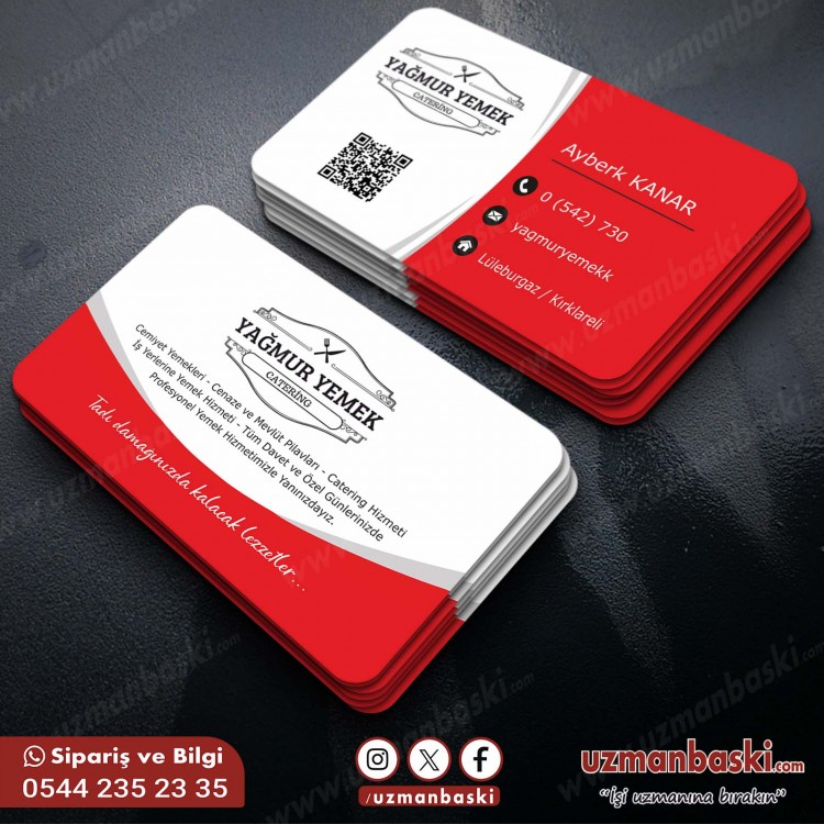 Yemek Catering Hizmetleri Kartvizit Tasarımı Yemek Catering Hizmetleri Kartvizit Tasarımı