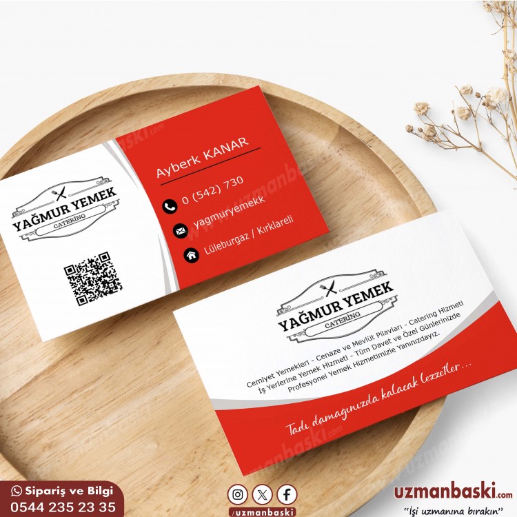Yemek Catering Hizmetleri Kartvizit Tasarımı Yemek Catering Hizmetleri Kartvizit Tasarımı