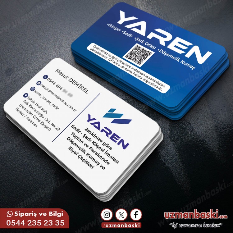 Kumaş İmalatı Kartvizit Kumaş İmalatı Kartvizit