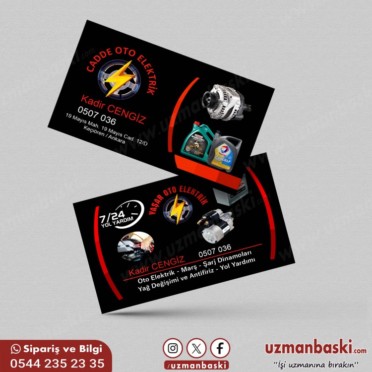 Oto Servis Kartvizit Tasarımı Oto servis kartvizit tasarımı, oto tamir kartviziti, oto kurtarma kartvizit