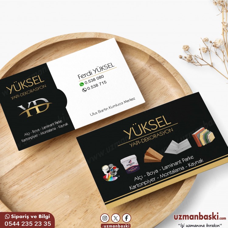 Yapı Dekorasyon Kartvizit Tasarımı Örneği Yapı Dekorasyon Kartvizit Tasarımı Örneği