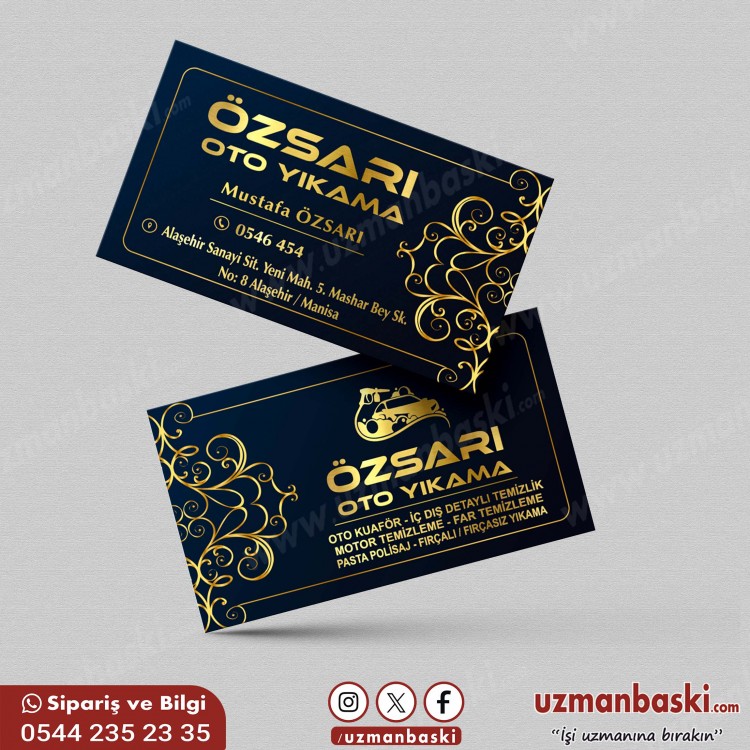 Araç - Oto Yıkama Kartvizit Örneği  Araç - Oto Yıkama Kartvizit Örneği