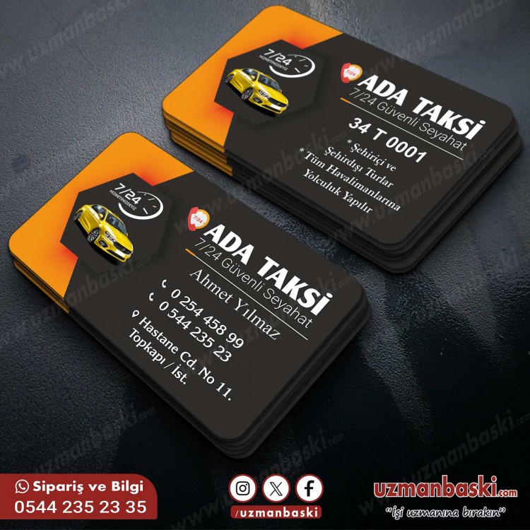 Taksi Kartvizit Örneği Ada