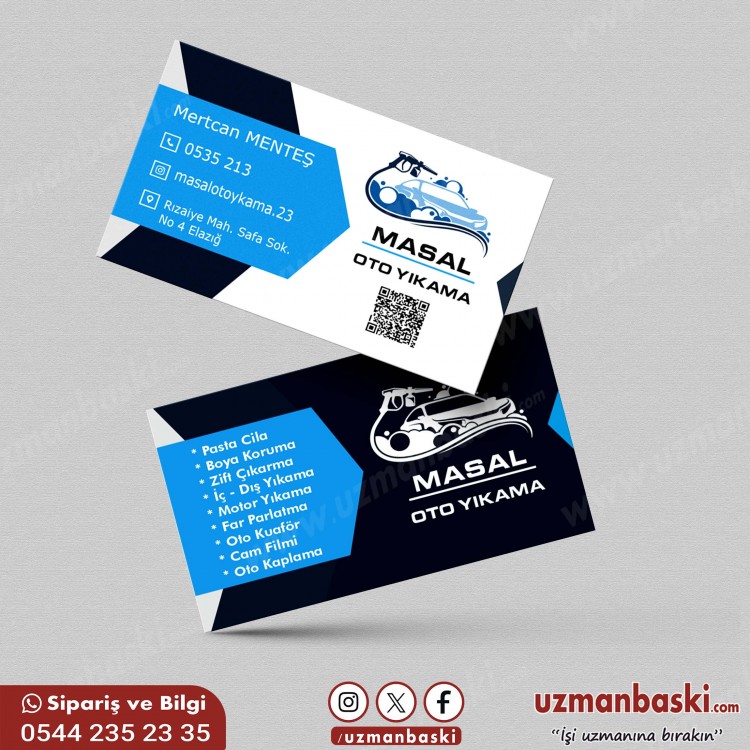 Oto Kuaför Kartvizit Örneği 