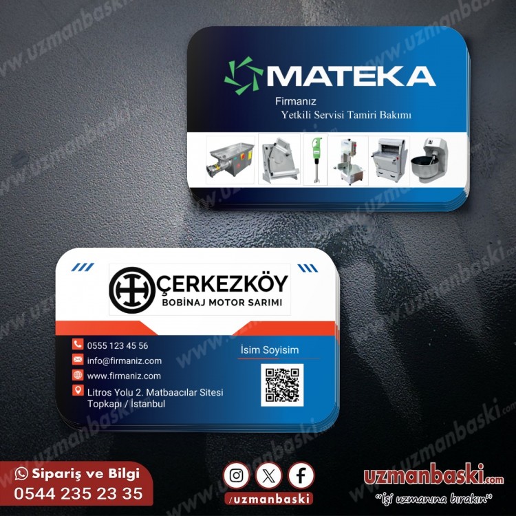 Bobinaj ve Motor Sarım Kartvizit Modeli