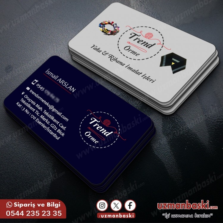 Tekstil Örme Kartvizit Örneği