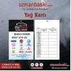Eksen Oto Yağ Bakım Kartı Tasarımı Eksen Oto Yağ Bakım Kartı Tasarımı