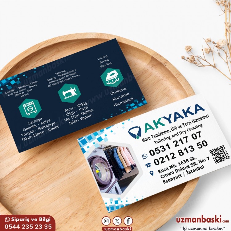 Kuru Temizleme Terzi Kartvizit Kuru Temizleme Terzi Kartvizit