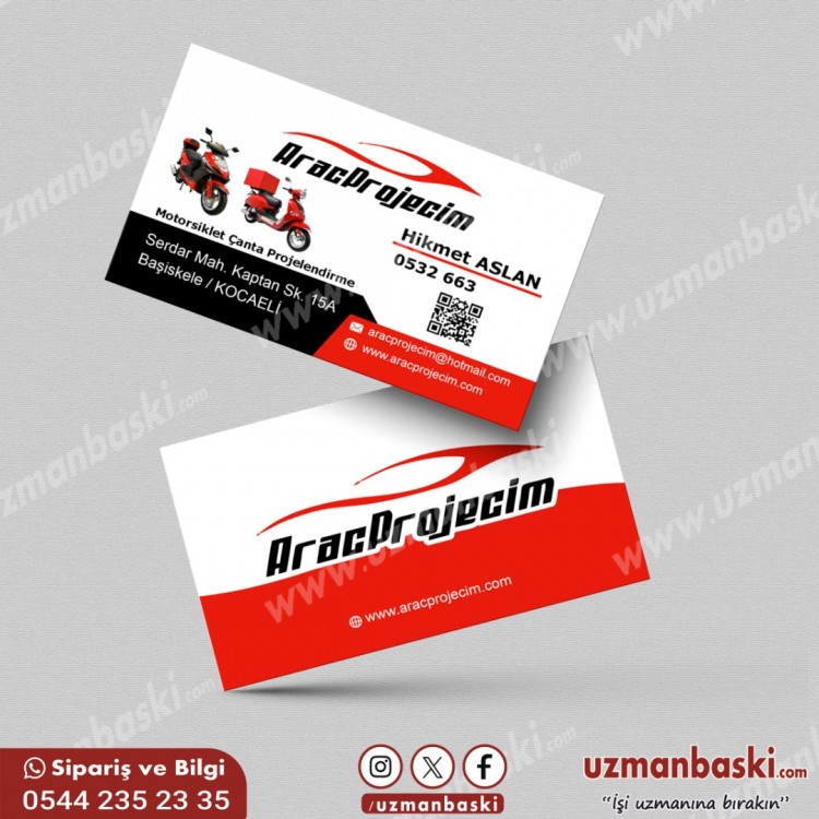 Araç Projecim Motorsiklet Kartvizit Tasarımı Araç Projecim Motorsiklet Kartvizit Tasarımı