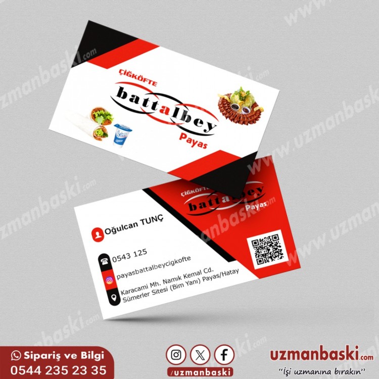 Battalbey Çiğ Köfte Kartvizit Tasarımı Battalbey Çiğ Köfte Kartvizit Tasarımı