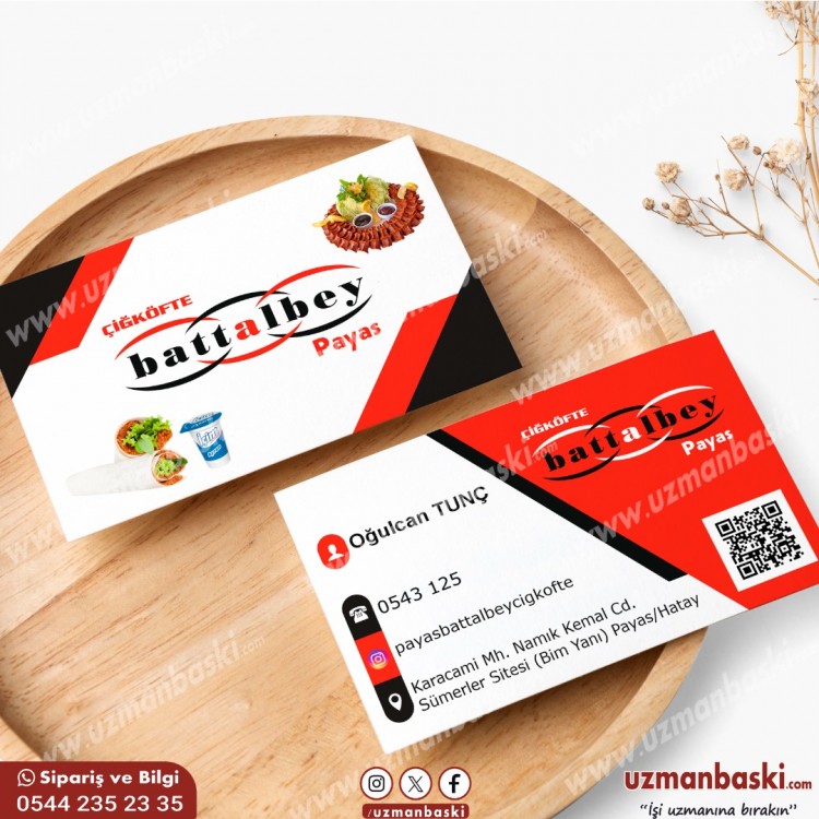Battalbey Çiğ Köfte Kartvizit Tasarımı Battalbey Çiğ Köfte Kartvizit Tasarımı
