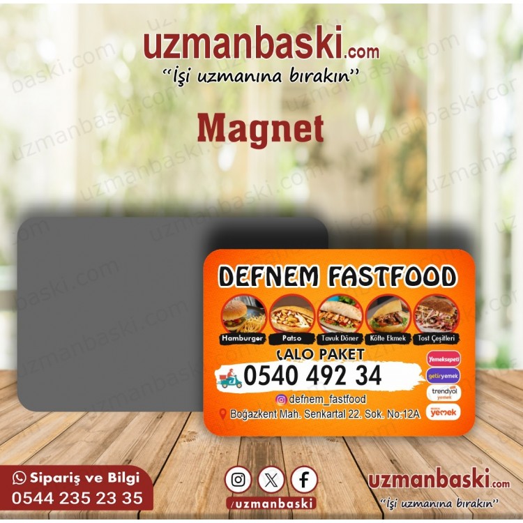 Fast Food Tost Sandviç Magnet Tasarımı Fast Food Tost Sandviç Magnet Tasarımı